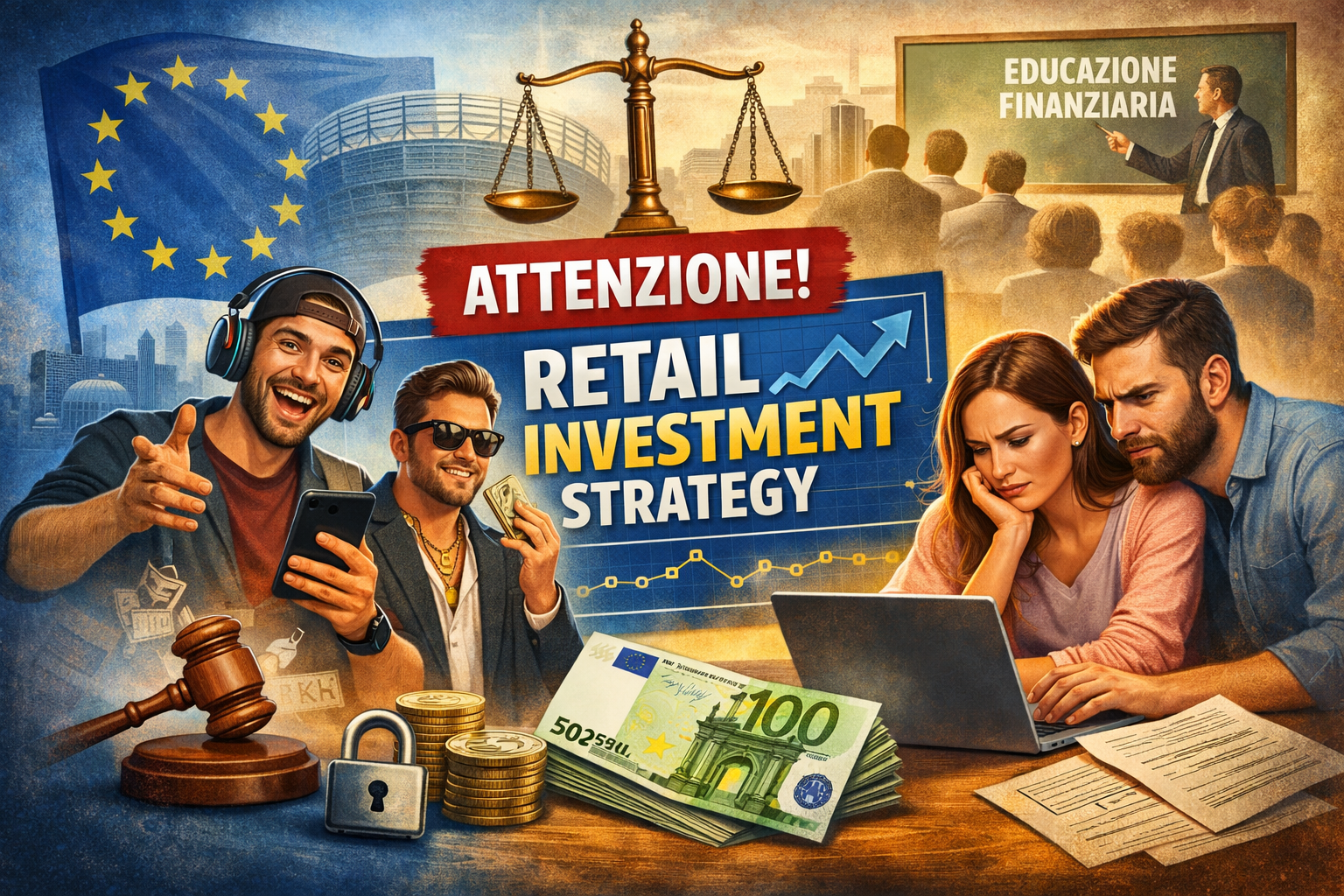 Finfluencer, “fuffa guru” e risparmiatori: perché l’Europa è dovuta intervenire